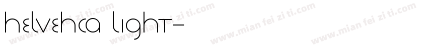 helvehca light字体转换
